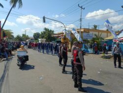 Polres Dompu Amankan Kegiatan Gerak Jalan Ketepatan Waktu Putri, Siap Kawal Seluruh Rangkaian HUT RI ke-80