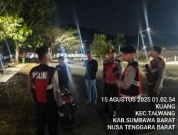 Patroli Rutin Jaga Kamtibmas Kondusif di Wilayah Hukum Polres Sumbawa Barat.