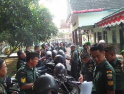 Kodim 1606 Mataram Gelar Pemeriksaan Kendaraan Prajurit TNI