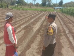 Polsek Rhee Dukung Ketahanan Pangan, Bhabinkamtibmas Ajak Warga Manfaatkan Lahan Kosong