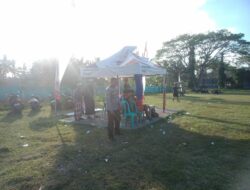 Bhabinkamtibmas Desa Janapria Amankan Turnamen Sepak Bola Liga Gubuk Gempang, Ajak Warga Jaga Kamtibmas