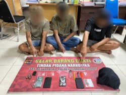 KOMITMEN BERANTAS NARKOBA DI WILAYAH HUKUM POLRES SUMBAWA BARAT, SAT RES NARKOBA KEMBALI BERHASIL AMANKAN TIGA PELAKU PENGEDAR SABU