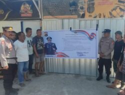 Polsek Bolo Memasang Spanduk Maklumat Kapolda NTB, Terkait Penyampaian Pendapat di Muka Umum dan Tindakan Kepolisian