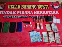 Team Opsnal Polsek Sape Amankan Dua Nelayan dan Satu Tamu Losmen Hendak Pesta dan Transaksi Shabu