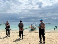Polsek Sekotong Tingkatkan Patroli Wisata di Pantai Elak-Elak Lombok Barat