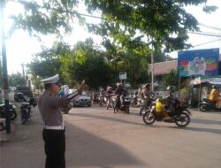 Sat Lantas Polres Bima Kota Laksanakan Rawan Pagi, Wujudkan Kamseltibcarlantas yang Lancar