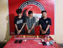 Polres Bima Kota Ringkus Tiga Terduga Jaringan Narkoba, Amankan Sabu 6,58 Gram