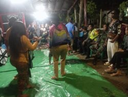 Sinergitas Bhabinkamtibmas dan Bhabinsa Amankan Hiburan Rakyat di Acara Pernikahan Warga Binaan