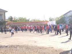 Kapolres Bima Kota Hadiri Senam Sehat Bersama Peringatan HARHUBNAS ke-55 di Pelabuhan Bima