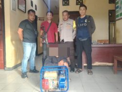 Polsek Langgudu Amankan Terduga Pelaku Pencurian Mesin Pompa Air di Desa Kangga