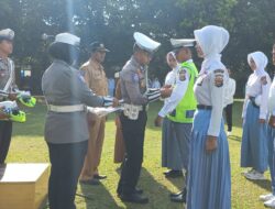 satuan lalu lintas polres sumbawa barat laksanakan sosialisasi dan pembinaan tim patroli keselamatan sekolah
