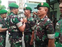 Momentum Kenaikan Pangkat Perkuat Kebersamaan Prajurit Kodim Mataram