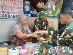Berkah Satgas TMMD Ke-126 Kodim 1606 Mataram, Bagi Inaq Alimudin Penjual Pelecing Urap Keliling.