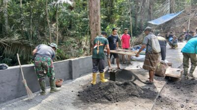 TNI dan Warga Bersatu Wujudkan Jalan Penghubung Antardusun