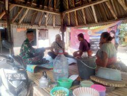 Babinsa Langko Dengarkan Keluhan Warga di Tengah Cuaca Ekstrem