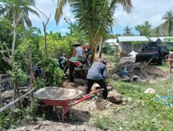 Sinergi TNI dan Desa Batu Putih Cegah Banjir Lewat Drainase Baru