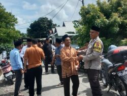 BHABINKAMTIBMAS DESA GOA HADIRI TAKZIAH DAN HIMBAU WARGA JAGA KONDUSIFITAS
