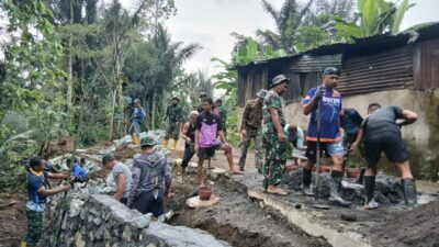 Talud TMMD ke-126 Hampir Rampung, Bukti Nyata Sinergi TNI dan Rakyat