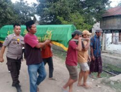 Polsek Langgudu Peduli, Bhabinkamtibmas Hadiri Prosesi Pemakaman Warga Binaan