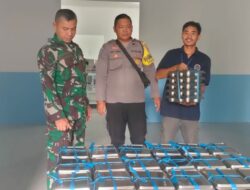Bhabinkamtibmas Desa Teratak Dampingi Pendistribusian Makanan Bergizi Gratis di Batukliang Utara