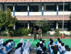 Pembinaan PBB Babinsa Perkuat Disiplin Siswa Sambut Hari Guru