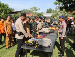 Kapolres Bima Kota Pimpin Apel Gelar Pasukan Kesiapsiagaan Tanggap Darurat Bencana Hidrometeorologi Tahun 2025