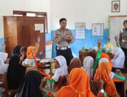 Unit Kamsel Satlantas Polres Bima, Laksanakan Sosialisasi Keselamatan Berlalulintas dan Mengenalkan Tugas Polri di SDN 01 Panda