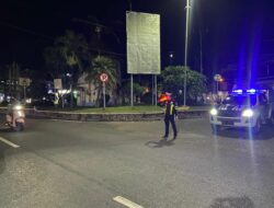 Blue Light Patrol Sat Lantas Polres Bima Kota Himbau Keamanan dan Tertib Lalu Lintas