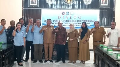 Ciptakan Iklim Usaha Kondusif dan Antisipasi Potensi Konflik, KSPSI NTB Dan APINDO NTB Gelar Dialog Dengan Disnakertrans NTB.