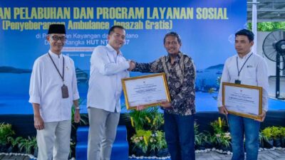 Gubernur NTB Resmikan Penyeberangan Gratis bagi Ambulans di Pelabuhan Kayangan.