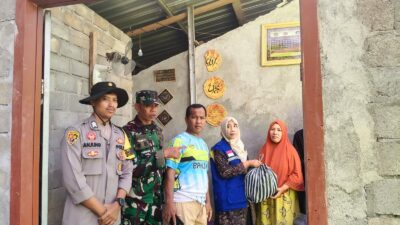 Bhabinkamtibmas Desa Banjar Tinjau Rumah Warga Terdampak Cuaca Ekstrim