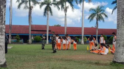 Wasbang Koramil 1606-05 Bangun Karakter Siswa SMP