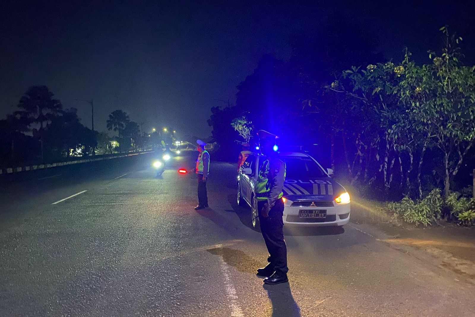 Cegah Balap Liar dan Kriminalitas, Satlantas Polres Lobar Sisir Jalur Bypass