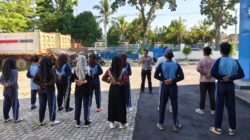 Saka Bhayangkara SMAN 1 Lembar Digembleng Satlantas Polres Lobar