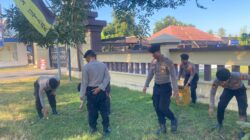 Sat Samapta Polres Lombok Utara Dukung Gerakan Indonesia ASRI Lewat Kurvey di Mako