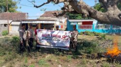 Menjelang Hari Bhayangkara ke-80, Polseksubsektor Palibelo Gelar Baksos Bersihkan Area TPU di Desa Belo