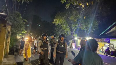 Cegah Balap Liar dan Curanmor, Sat Samapta Polres Lobar Sisir Kawasan Gerung