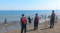 Polisi Perketat Pengamanan Liburan di Pantai Lembayung Lombok Barat