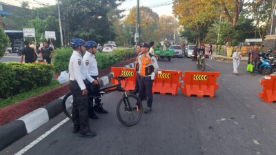 Ditpamobvit Polda NTB Intensifkan Patroli Keamanan Saat CFD Udayana