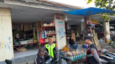 Polsek Tanjung Gelar Rawan Pagi di Pasar Tanjung, Imbau Warga Waspada Cuaca Ekstrem dan 3C