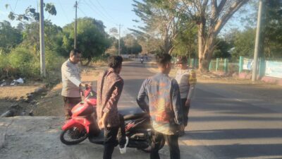 Tindaklanjuti Keresahan Masyarakat Akan Bisingnya Suara Knalpot Brong, Polsek Soromandi Gelar Operasi Penertiban