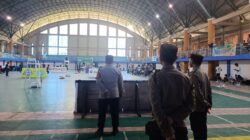 Amankan PORPROV XII NTB di Gerung, Polsek Lombok Barat Pastikan Pertandingan Berjalan Sportif