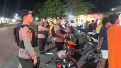 Piket Pamapta Polres Bima Kabupaten Menggelar Patroli KRYD Mencegah Timbulnya Aksi Gangguan kamtibmas di Wilayah Hukumnya