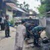 Babinsa Banyumulek Hadir Cepat Cegah Genangan Akibat Sampah Irigasi
