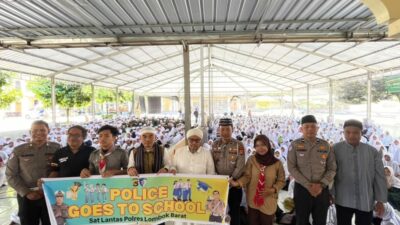 Tekan Angka Kecelakaan, Satlantas Polres Lombok Barat Edukasi Tertib Lalu Lintas di Pesantren