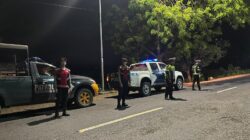 Hadirkan Rasa Aman, Piket Gabungan Fungsi Polres Bima Kabupaten Gelar Patroli Humanis di Malam Hari