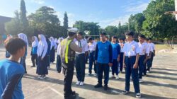 Cetak Generasi Disiplin, Satlantas Polres Lombok Barat Gelar Pelatihan PKS di SMPN 1 Labuapi