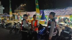 Polsek Tanjung Beri Imbauan Kamtibmas Saat Patroli Blue Light