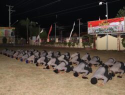 Pimpin Apel Penerimaan Personel BKO Polda NTB ini Pesan Kapolres Bima Kabupaten