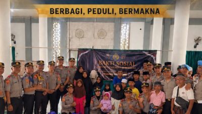 Hadir di Tengah Warga, Personel SIP Angkatan 56 Polda NTB Santuni Anak Binaan Yayasan GIB